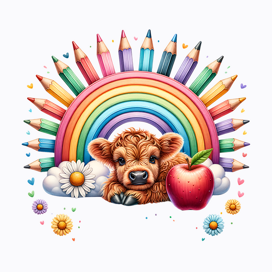 Colored Pencil With Cow