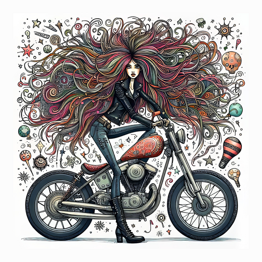 Eccentric Biker Girl #1
