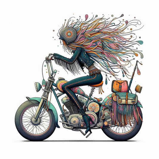 Eccentric Biker Girl #10