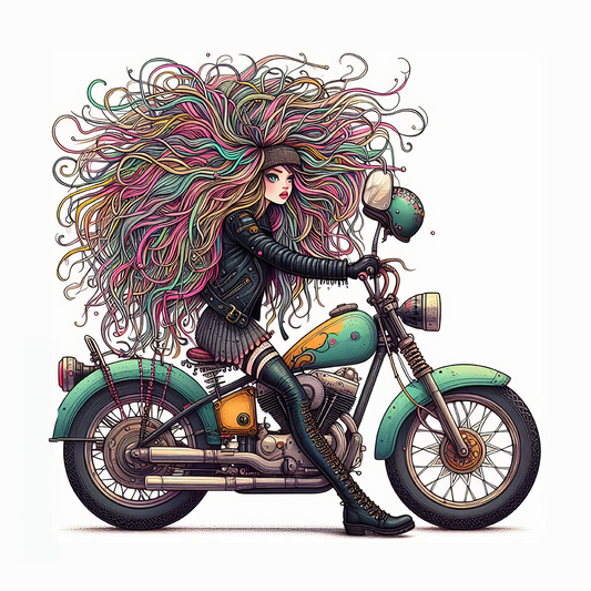 Eccentric Biker Girl #4