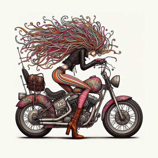 Eccentric Biker Girl #5