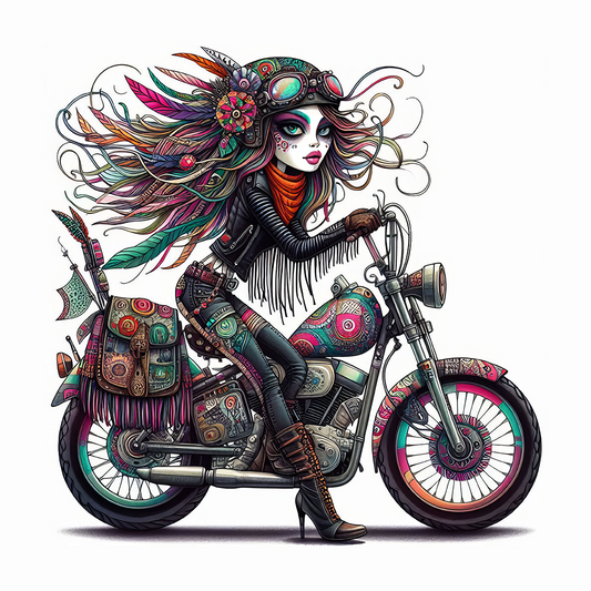 Eccentric Biker Girl #6