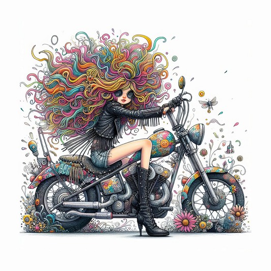 Eccentric Biker Girl #7
