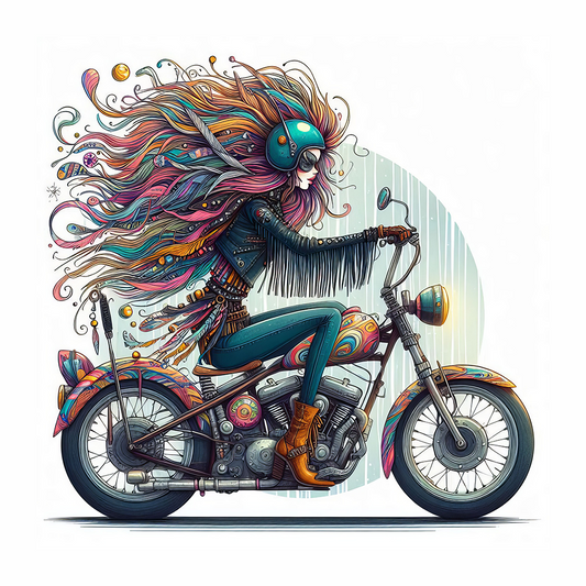 Eccentric Biker Girl #8