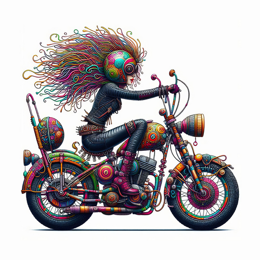 Eccentric Biker Girl #9