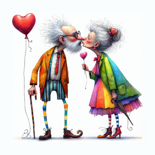 Eccentric Old Folks Kiss #2
