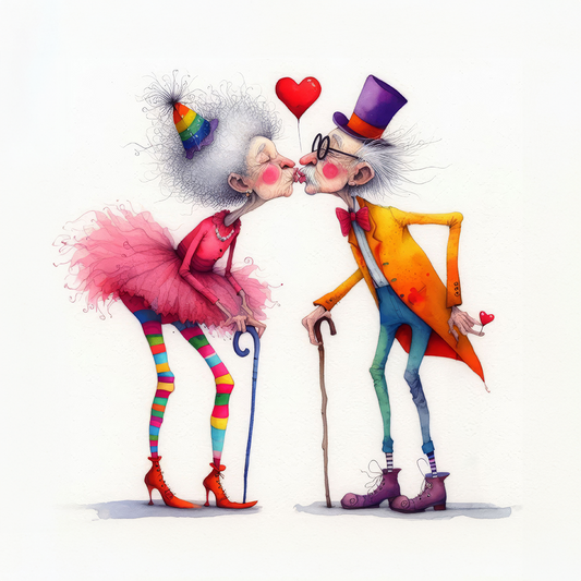 Eccentric Old Folks Kiss #3