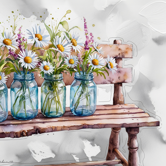Watercolor Daisies #19