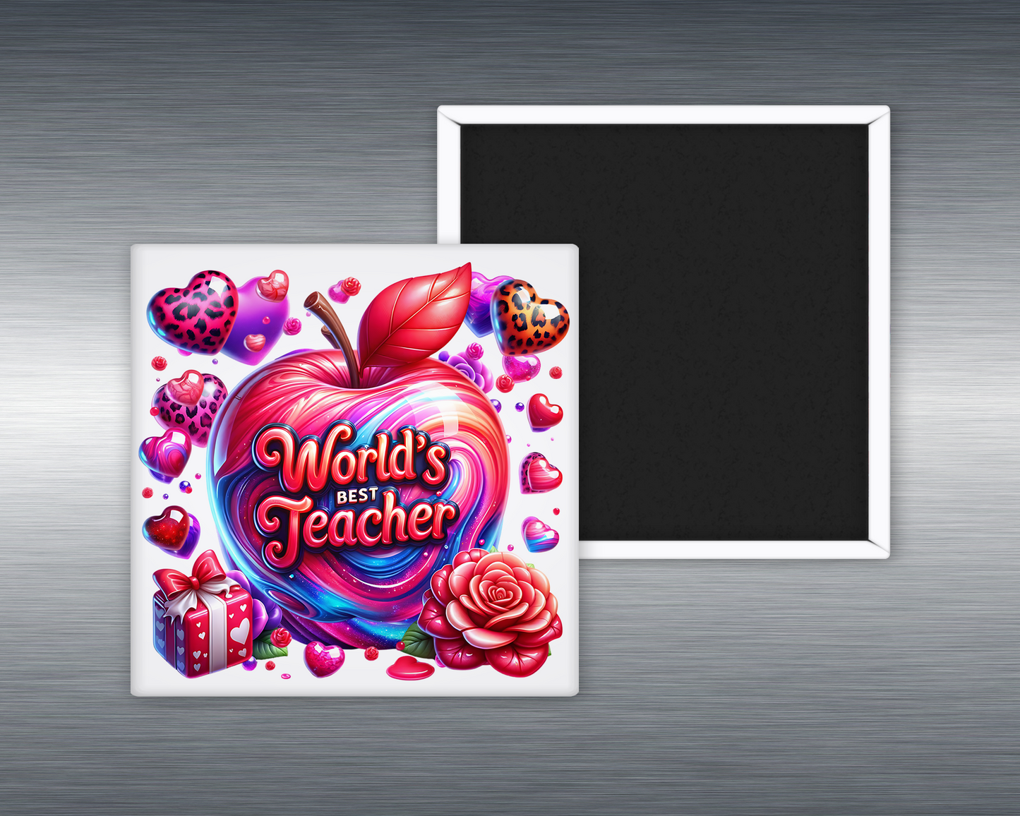 Worlds Best Teacher Apple